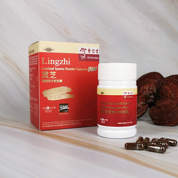 Lingzhi Cracked Spores Powder Capsules Plus